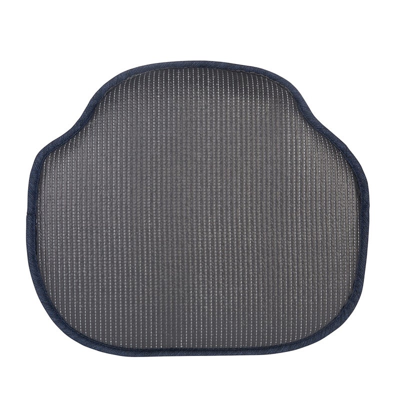 Klear Vu وسائد كليار فيو جريبر أوميغا غير قابلة للانزلاق لمقاعد ويندسور مع وسادة مقعد مقاومة للانزلاق للاستخدام في غرفة الطعام والمطبخ والمكتب، 16x15 بوصة، 4 قطع (عبوة من 1)، أزرق غامق - Image 3